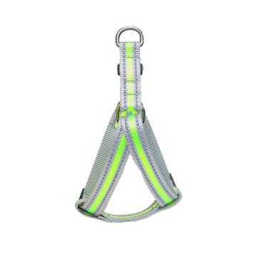 Pawsindia Reflective Nylon Harness for Small Dogs - Green